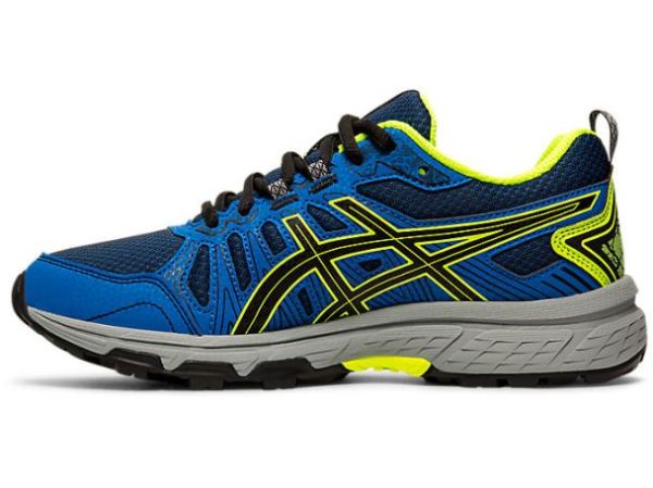 ASICS SHOES | GEL-VENTURE 7 GS - Black/Safety Yellow