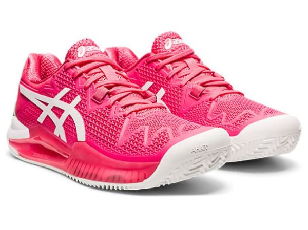 ASICS SHOES | GEL-Resolution 8 Clay - Pink Cameo/White