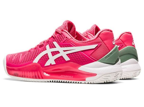 ASICS SHOES | GEL-Resolution 8 Clay - Pink Cameo/White