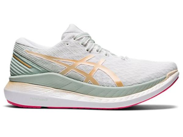 ASICS SHOES | GLIDERIDE 2 - White/Champagne