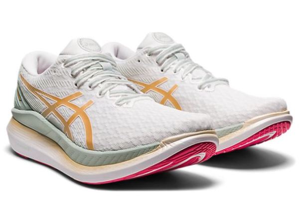 ASICS SHOES | GLIDERIDE 2 - White/Champagne