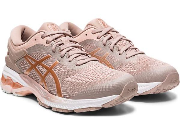 ASICS SHOES | GEL-KAYANO 26 - Fawn/Rose Gold