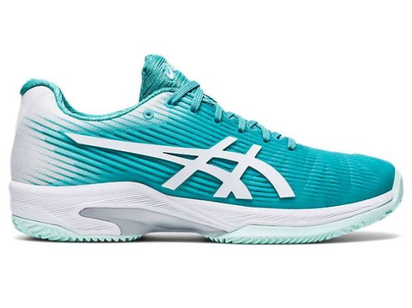 ASICS SHOES | SOLUTION SPEED FF Clay - Techno Cyan/White