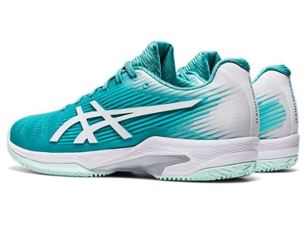 ASICS SHOES | SOLUTION SPEED FF Clay - Techno Cyan/White