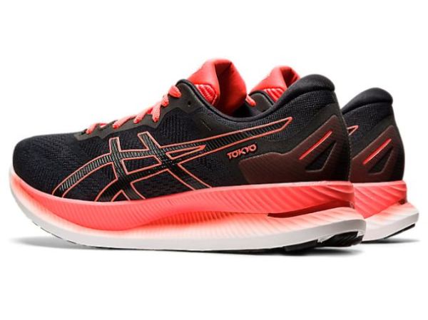 ASICS SHOES | GLIDERIDE - Black/Sunrise Red