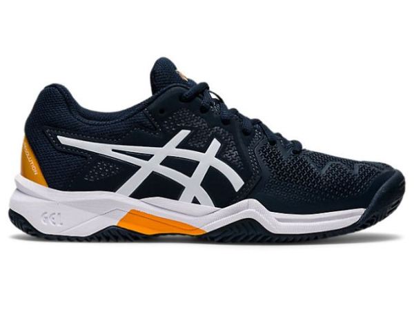 ASICS SHOES | GEL-RESOLUTION 8 CLAY GS - French Blue/White