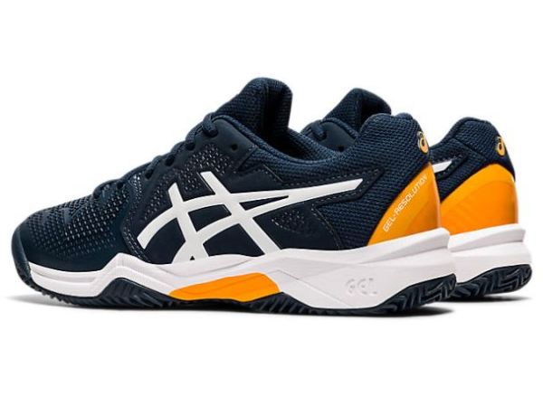 ASICS SHOES | GEL-RESOLUTION 8 CLAY GS - French Blue/White