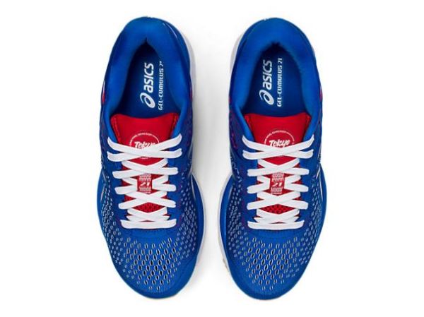 ASICS SHOES | GEL-Cumulus 21 Retro Tokyo - Electric Blue/White