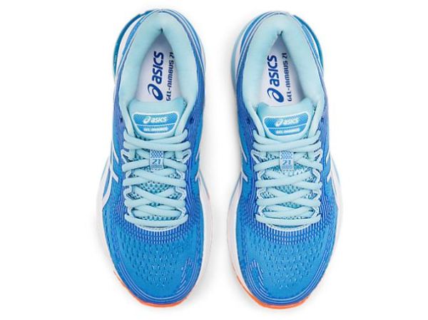 ASICS SHOES | GEL-NIMBUS 21 (D) - Blue Coast/Skylight