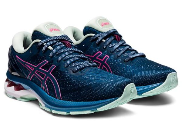 ASICS SHOES | GEL-KAYANO 27 (2A) - Mako Blue/Hot Pink