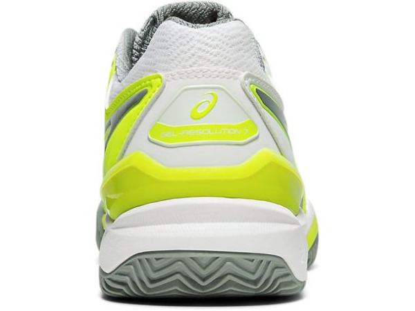 ASICS SHOES | GEL-Resolution 7 Clay Court - Safety Yellow/Stone Grey