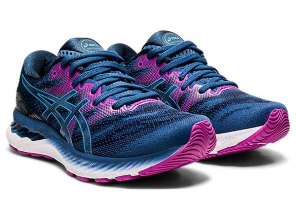 ASICS SHOES | GEL-NIMBUS 23 (D) - Grand Shark/Digital Aqua