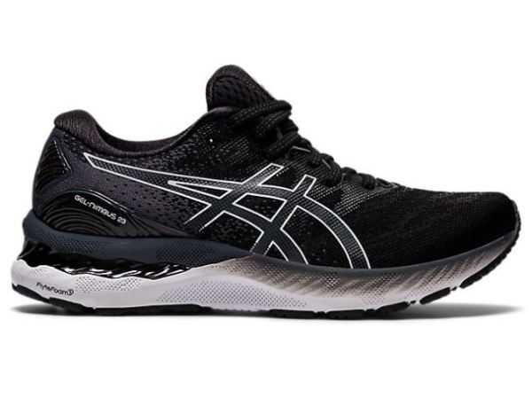 ASICS SHOES | GEL-NIMBUS 23 (D) - Black/White