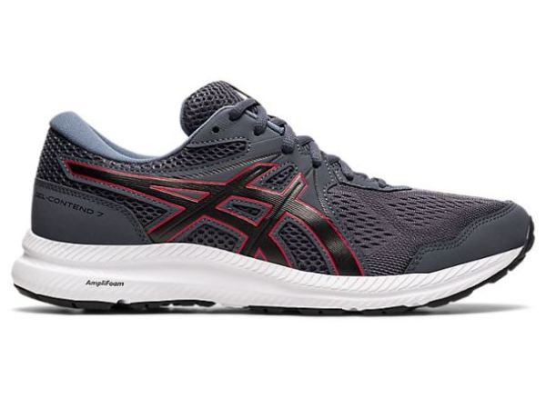 ASICS SHOES | GEL-CONTEND 7 - Carrier Grey/Classic Red