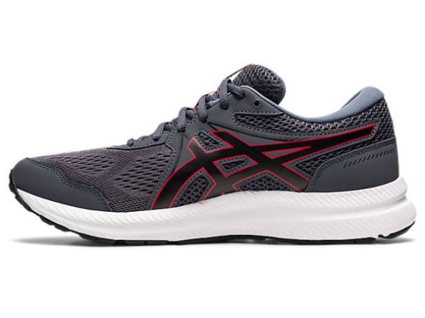 ASICS SHOES | GEL-CONTEND 7 - Carrier Grey/Classic Red