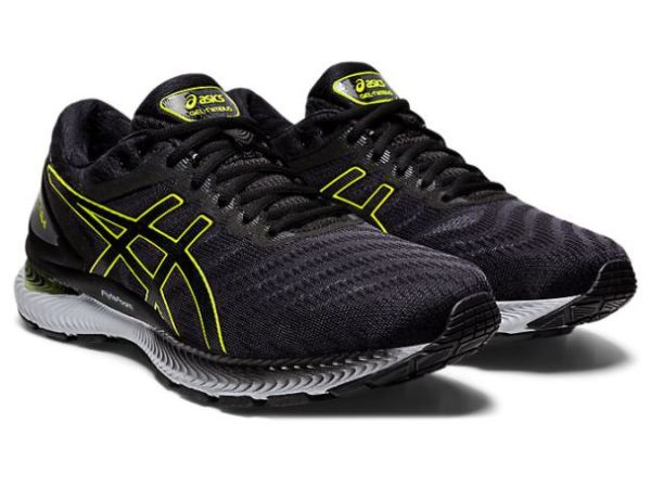 ASICS SHOES | GEL-NIMBUS 22 - Carrier Grey/Lime Zest