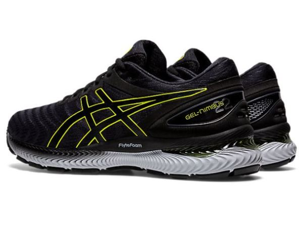 ASICS SHOES | GEL-NIMBUS 22 - Carrier Grey/Lime Zest