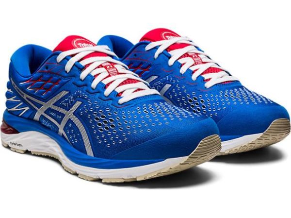 ASICS SHOES | GEL-Cumulus 21 Retro Tokyo - Electric Blue/White