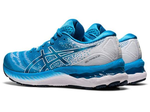 ASICS SHOES | GEL-NIMBUS 23 - Digital Aqua/White