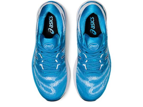 ASICS SHOES | GEL-NIMBUS 23 - Digital Aqua/White