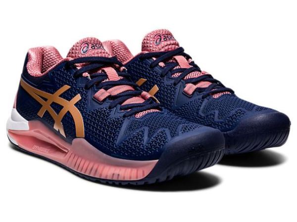 ASICS SHOES | GEL-Resolution 8 - Peacoat/Rose Gold