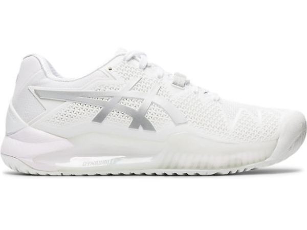 ASICS SHOES | GEL-Resolution 8 - White/Pure Silver