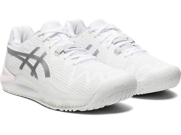 ASICS SHOES | GEL-Resolution 8 - White/Pure Silver