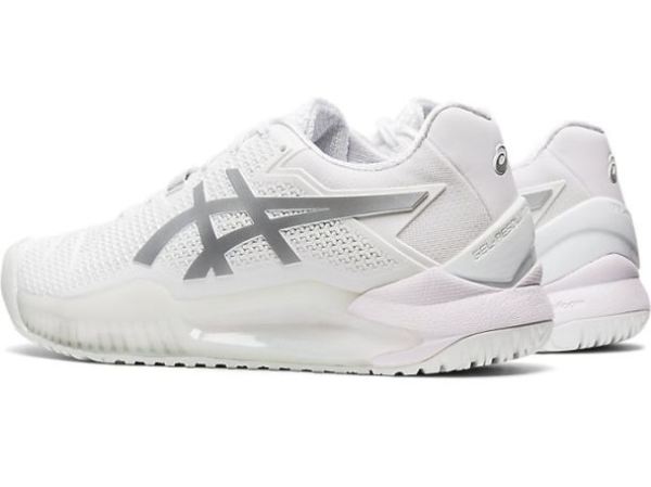 ASICS SHOES | GEL-Resolution 8 - White/Pure Silver