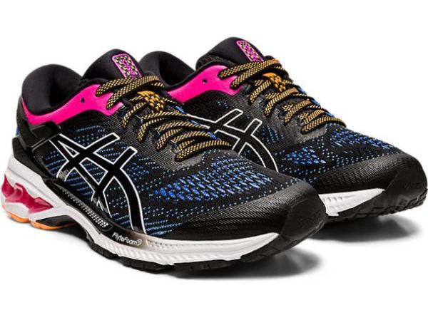 ASICS SHOES | GEL-KAYANO 26 - Black/Blue Coast