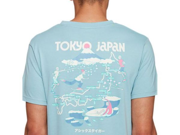 ASICS SHOES | Jersey Tokyo Short Sleeve 1 - Smoke Blue