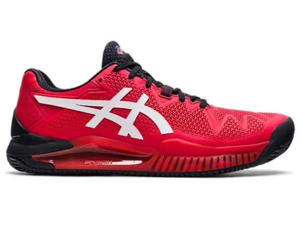 ASICS SHOES | GEL-RESOLUTION 8 CLAY - Electric Red/White