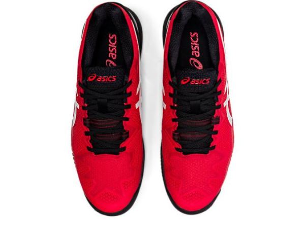 ASICS SHOES | GEL-RESOLUTION 8 CLAY - Electric Red/White