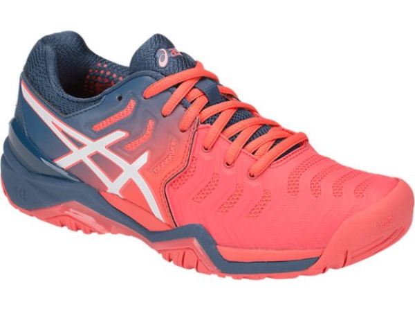 ASICS SHOES | GEL-RESOLUTION 7 - Papaya/White