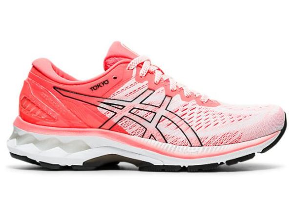 ASICS SHOES | GEL-KAYANO 27 TOKYO - White/Sunrise Red