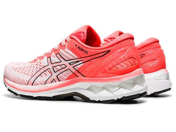 ASICS SHOES | GEL-KAYANO 27 TOKYO - White/Sunrise Red