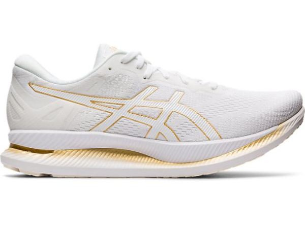 ASICS SHOES | GLIDERIDE - White/Pure Gold