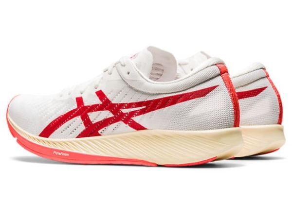 ASICS SHOES | METARACER - White/Sunrise Red