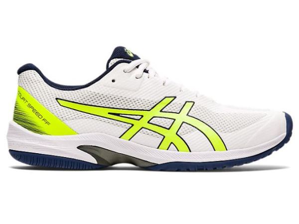 ASICS SHOES | Court Speed FF - White/Safety Yellow