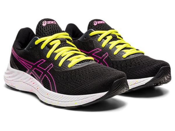 ASICS SHOES | GEL-EXCITE 8 - Black/Hot Pink