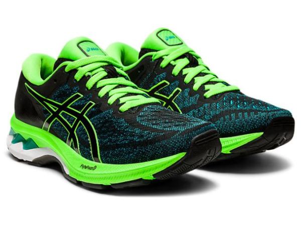 ASICS SHOES | GEL-KAYANO 27 GS - Black/Green Gecko