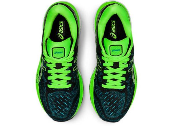 ASICS SHOES | GEL-KAYANO 27 GS - Black/Green Gecko