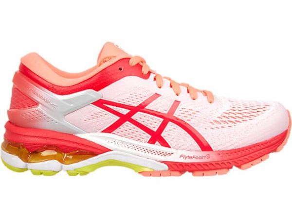 ASICS SHOES | GEL-KAYANO 26 KAI - White/Laser Pink