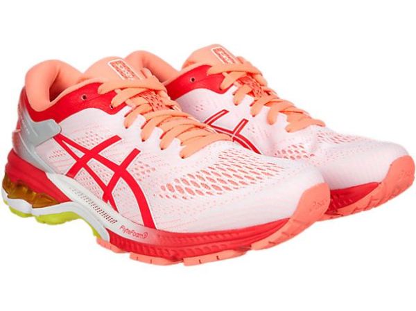 ASICS SHOES | GEL-KAYANO 26 KAI - White/Laser Pink