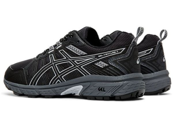 ASICS SHOES | GEL-VENTURE 7 (D) - Black/Piedmont Grey