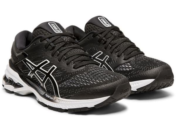 ASICS SHOES | GEL-KAYANO 26 (D) - Black/ White