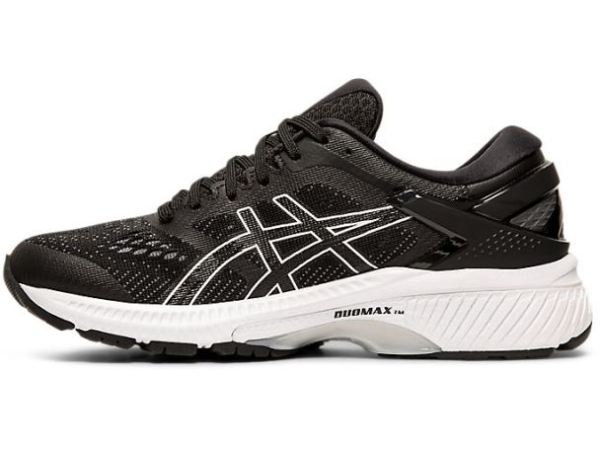 ASICS SHOES | GEL-KAYANO 26 (D) - Black/ White