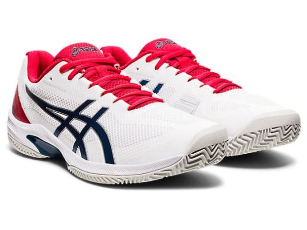 ASICS SHOES | COURT SPEED FF CLAY - White/Mako Blue