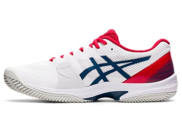 ASICS SHOES | COURT SPEED FF CLAY - White/Mako Blue