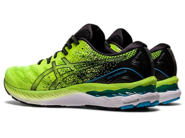 ASICS SHOES | GEL-NIMBUS 23 - Hazard Green/Black