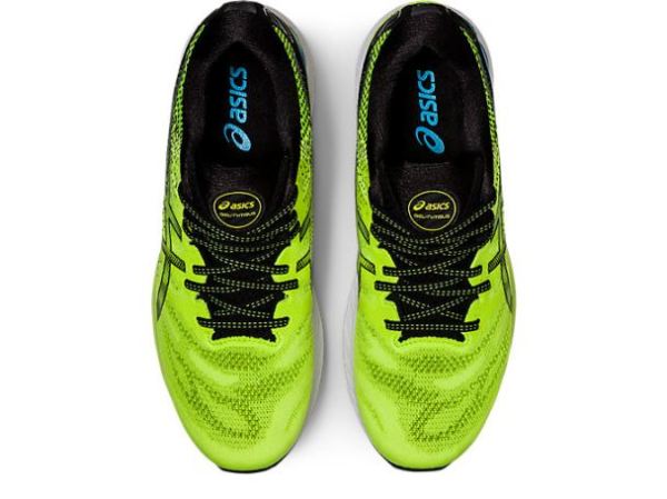 ASICS SHOES | GEL-NIMBUS 23 - Hazard Green/Black